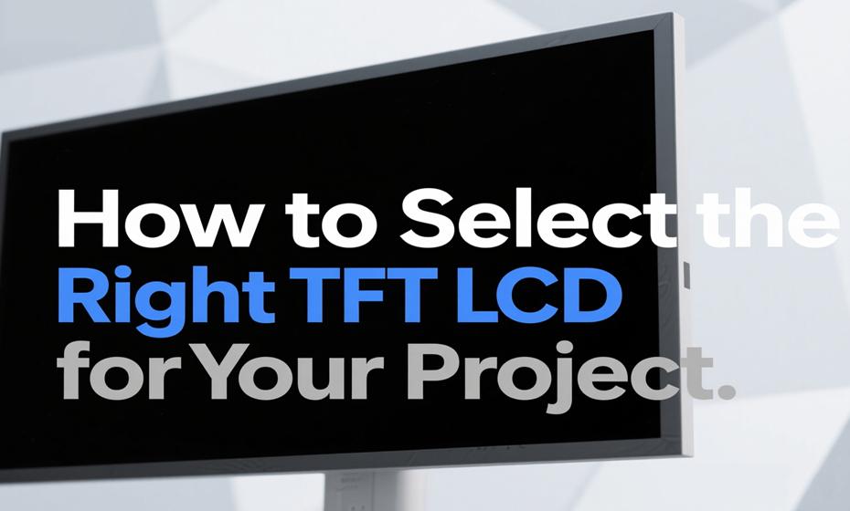 How to Select the Right TFT LCD for Your Project?