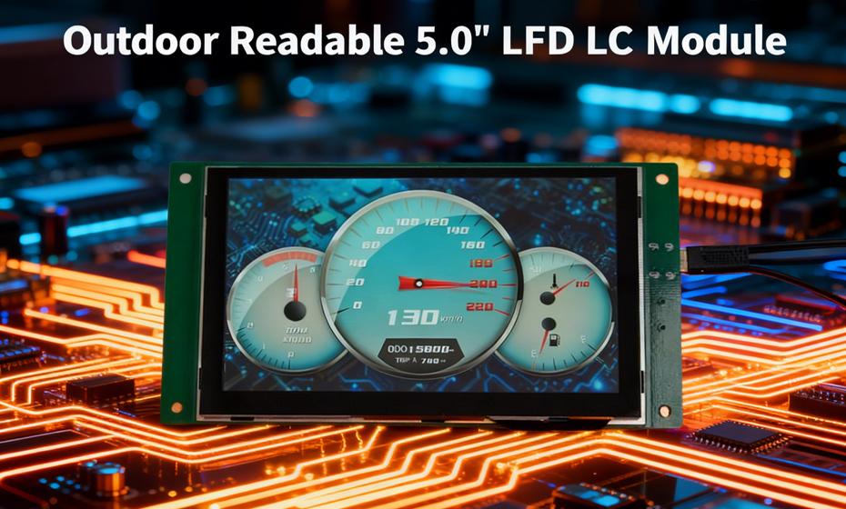 Outdoor Readable 5.0" TFT LCD Module - 1000nits High Brightness & IPS Display for Industrial HMI