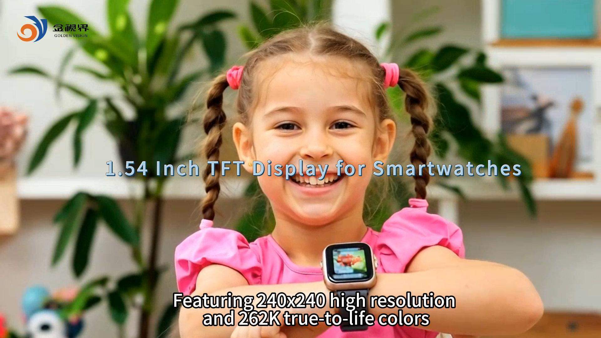 1.54 Inch TFT Display for Smartwatches
