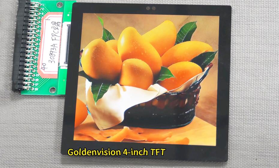 Goldenvision Launches New 3.95-Inch Square TFT LCD Display